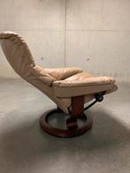 Stressless zetel Ekornes relaxzetel relaxfauteuil fauteuil, Ophalen, Hout, Tijdloos,leder ,leer ,hout ,relax ,fauteuil
