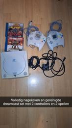 Dreamcast sega volledig nagekeken en gereinigd, Games en Spelcomputers, Spelcomputers | Sega, Ophalen of Verzenden, Met 2 controllers