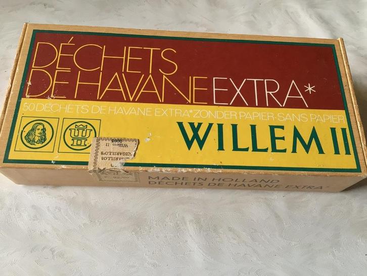 Willem2 déchets de havane extra zonder papier 50 sigaren leg, Verzamelen, Rookartikelen, Aanstekers en Luciferdoosjes, Ophalen of Verzenden