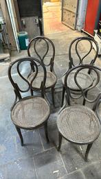 Thonet stoel bistro, Ophalen, Bruin, Vier, Hout