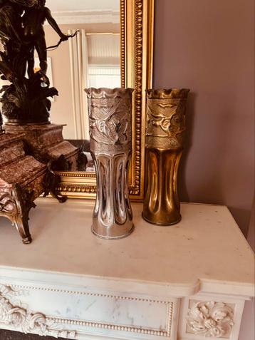 Tranchées à coque en forme de balle conçues, Enlèvement ou Envoi, Blanc, Bronze ou Cuivre