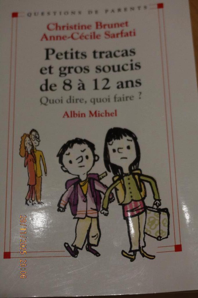 Livre: "petits tracas et gros soucis de 8 à 12 ans ", Livres, Livres Autre, Utilisé, Enlèvement