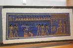 Handgemaakt schilderij van farao's op papyrus in kader, Enlèvement ou Envoi