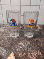 Sezoens ribbel glazen, Ophalen of Verzenden, Zo goed als nieuw, Bierglas