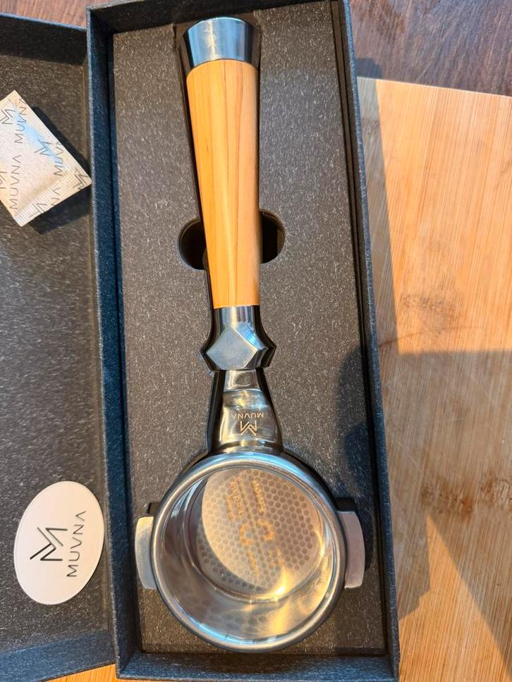 58 mm bottomless portafilter, Electroménager, Accessoires de machine à café, Comme neuf, Enlèvement ou Envoi