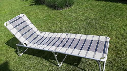 Bardani ligbed XL, Tuin en Terras, Ligbedden, Gebruikt, Aluminium, Inklapbaar, Verstelbaar, Ophalen