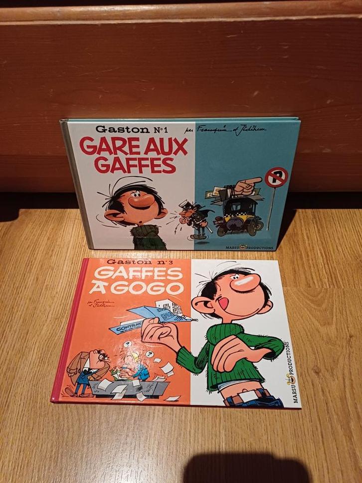 Fac Similé Gaston 1 et 3, Boeken, Stripverhalen, Zo goed als nieuw, Meerdere stripboeken, Ophalen of Verzenden