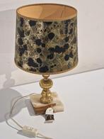 Deknudt tafellamp,  old new stock , met wolkenkap en marmer, Antiek en Kunst, Ophalen of Verzenden