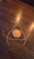 Plafonnière goud design lampen, Huis en Inrichting, Lampen | Plafondlampen, Ophalen of Verzenden, Zo goed als nieuw, Metaal, Design modern