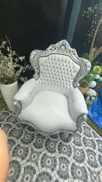Witte Barox stoel, Huis en Inrichting, Stoelen, Ophalen, Gebruikt, Wit, Leer