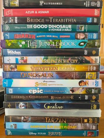 18 diverse kinderfilms tekenfilms beschikbaar voor biedingen