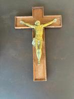 Kruisbeeld Hout Koper, Antiek en Kunst, Ophalen