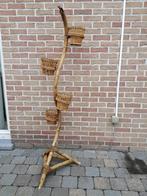 Vintage rotan plantenstaander slang, Antiek en Kunst, Curiosa en Brocante, Ophalen