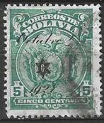 Bolivia 1928 - Yvert 142 - Wapenschild met opdruk (ST), Postzegels en Munten, Verzenden, Gestempeld