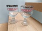 2 verres à bière Chimay - Belgique, Collections, Marques de bière, Enlèvement ou Envoi