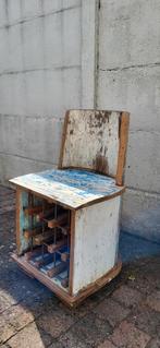 Hardhout stoel/Wijnflessenrek, Ophalen