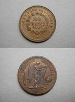 Jeton 20 Francs français 1902, Timbres & Monnaies, Monnaies | Europe | Monnaies non-euro, Enlèvement