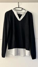 Bodyflirt zwarte pull met witte blouse, Maat 38/40 (M), Zwart, Ophalen of Verzenden, Zo goed als nieuw