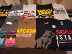 18 nieuwe t-shirts XL , verschillende teksten / opdruk, Ophalen