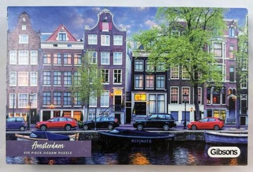 Gibsons puzzel 636 stukjes Amsterdam Neil Dankoff compleet, Hobby en Vrije tijd, Denksport en Puzzels, Zo goed als nieuw, Verzenden