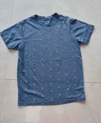 T-shirt unisexe motif flamand rose. 50% coton Marque Denim S, Blauw, Ophalen of Verzenden, Zo goed als nieuw, Denim