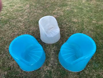 Te koop 3 vintage IKEA KIMME tuinstoelen beschikbaar voor biedingen