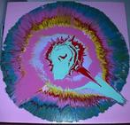 Andy Shaw “Pink noise spin painting” / Original  /, Ophalen of Verzenden