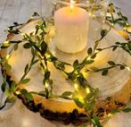 Mini blaadjes LED-slinger 2m - 20 LED's - Groene blaadjes -i, Overige materialen, Ophalen of Verzenden, Led, Led strip