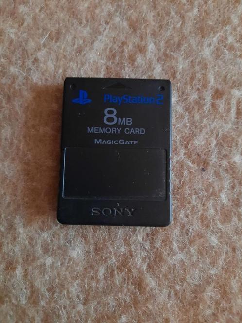 Sony PS2 Memorycard – Zwart (1stuk), Games en Spelcomputers, Spelcomputers | Sony Consoles | Accessoires, Zo goed als nieuw, PlayStation 2