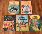 5 strips Kuifje, Meerdere stripboeken, Ophalen of Verzenden, Zo goed als nieuw, Herge