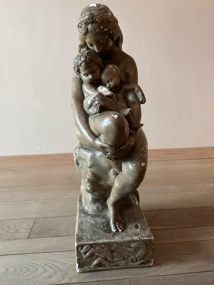 Moederliefde - l’ Amour maternel, Antiek en Kunst, Kunst | Beelden en Houtsnijwerken, Ophalen