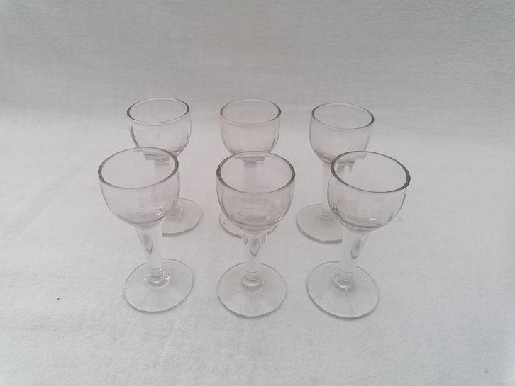 borrelglaasjes 6 stuks, Verzamelen, Glas en Drinkglazen, Nieuw, Ophalen of Verzenden