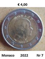 2 euromunt monaco, 2 euro, Ophalen of Verzenden, Monaco, Losse munt
