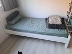 Bed + lattenbodem + matras 90x200 VERLAAGDE PRIJS, Huis en Inrichting, Slaapkamer | Bedden, 90 cm, Gebruikt, Eenpersoons, Wit