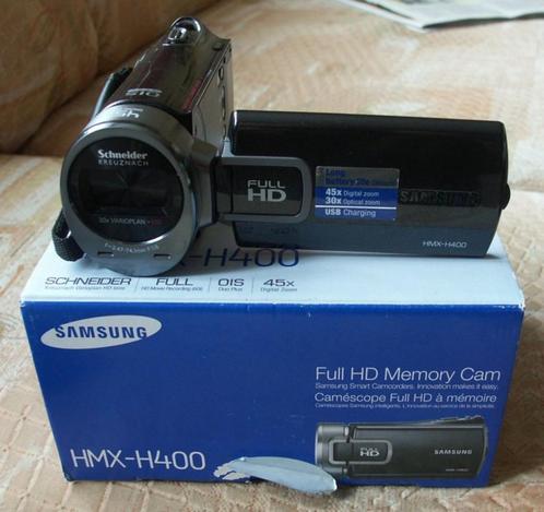 Samsung hmx-h400, TV, Hi-fi & Vidéo, Caméscopes numériques, Comme neuf, Caméra, Samsung, 20x ou plus, Full HD, Enlèvement ou Envoi