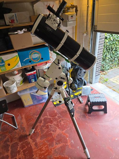 Skywatcher 750/150+ Heq5 pro goto mount en statief, Audio, Tv en Foto, Optische apparatuur | Telescopen, Zo goed als nieuw, Ophalen