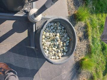 Witte stenen, Tuin en Terras, Ophalen, Zo goed als nieuw, Wit, Kei