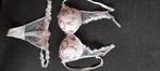 lingerie BH string slip set sexy 75B wit met kleur, Kleding | Dames, Verzenden, Wit, BH