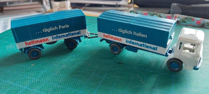 H0LK 2807 MAN VRACHTWAGEN 1/87., Hobby en Vrije tijd, Modelauto's | 1:87, Bus of Vrachtwagen, Overige merken, Verzenden