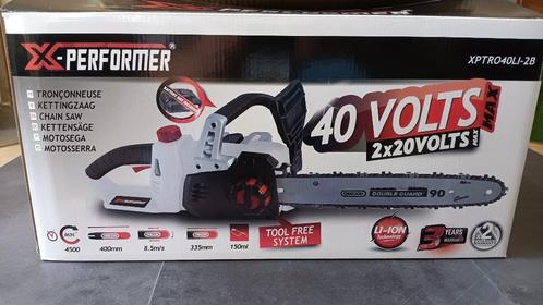 Nieuwe X-Performer XPTRO40LI-2B kettingzaag met batterij, Tuin en Terras, Hand-tuingereedschap, Nieuw, Overige soorten, Ophalen of Verzenden
