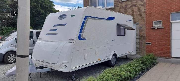 Caravelair Alba 426, Caravans en Kamperen, Caravans, Particulier, tot en met 6, 1000 - 1250 kg, Treinzit, Caravelair, Dwarsbed