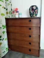 Meuble à chaussures en bois 5 rangements vintage années 60, Enlèvement ou Envoi, Utilisé