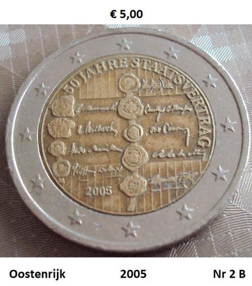 2 Euromunten Oostenrijk, Postzegels en Munten, Munten | Europa | Euromunten, Losse munt, 2 euro, Oostenrijk, Ophalen of Verzenden