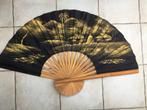 Vintage Chinese wandventilator - Zwartgouden design, Huis en Inrichting, Woonaccessoires | Wanddecoraties, Ophalen of Verzenden