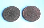 2 monnaies Hollande - 2 1/2cent - 1877 - 1913, Enlèvement ou Envoi, Monnaie en vrac, Autres pays