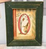 Angel Angel owl O By Linda Spivey Cadre en bois vintage, Antiquités & Art, Enlèvement ou Envoi