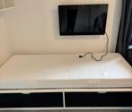 Bed met schuiven, Huis en Inrichting, Slaapkamer | Bedden, Ophalen, Overige materialen, Eenpersoons, Wit