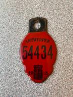 Fietsplaat 1913 Antwerpen perfecte staat, Verzamelen, Ophalen of Verzenden, Zo goed als nieuw