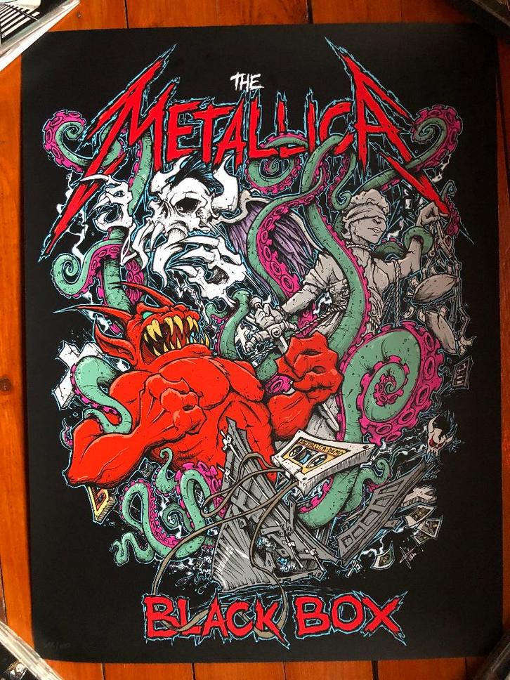 Metallica original squindo black box poster, Cd's en Dvd's, Cd's | Hardrock en Metal, Ophalen of Verzenden