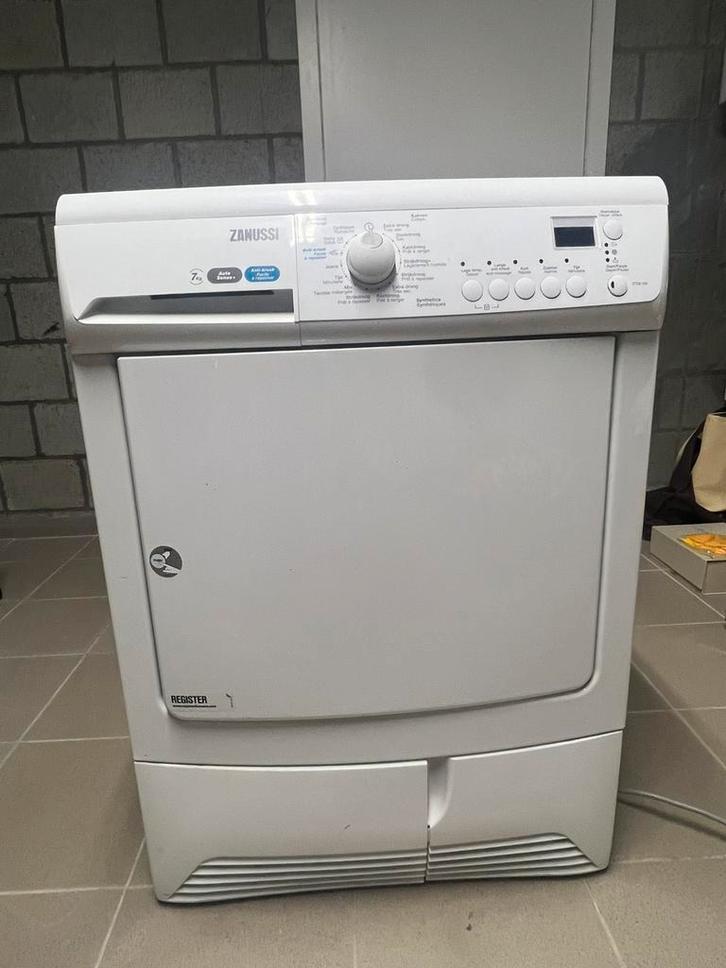 Zanussi Droogkast, Elektronische apparatuur, Droogkasten, Gebruikt, Condens, Voorlader, 6 tot 8 kg, 85 tot 90 cm, Wolprogramma